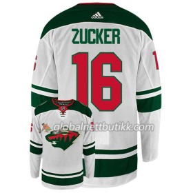 Minnesota Wild Hockeydrakt JASON ZUCKER 16 Hvit Adidas Authentic - Herre